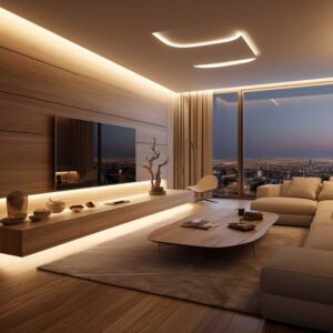 Illuminate Your Space with Wooden LED Panel Design • 333+ Art Images